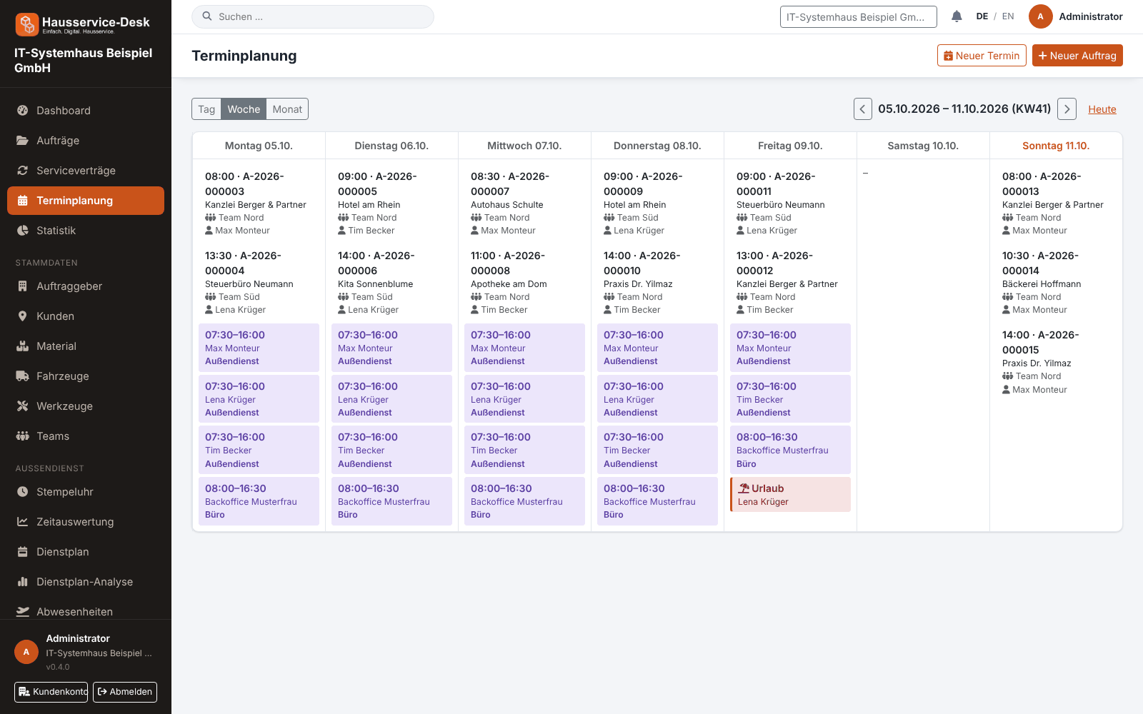 Scheduling in the browser with the week's jobs